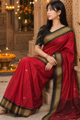 Zari pure cotton kanjeevaram saree