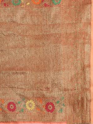 Woven design zari organza kanjeevaram saree 4