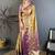 Ethnic motifs zari silk blend designer kanjeevaram saree