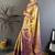 Ethnic motifs zari silk blend designer kanjeevaram saree