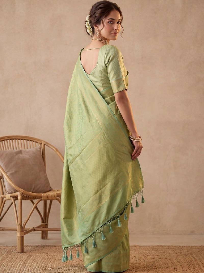Woven design zari art silk kanjeevaram saree