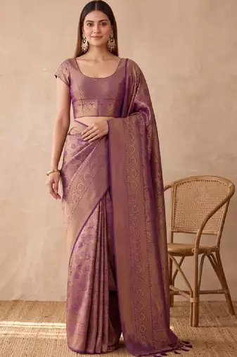 Woven design zari art silk kanjeevaram saree