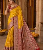 Woven design zari art silk kanjeevaram saree