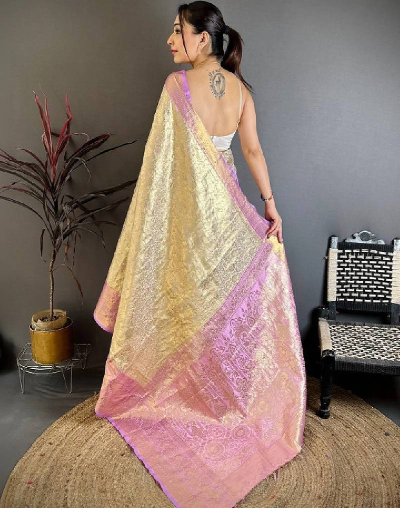 Woven design zari silk blend designer kanjeevaram saree