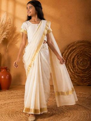 Dhoti kanjeevaram saree 1