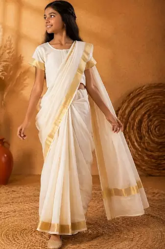 Dhoti kanjeevaram saree