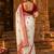 Ethnic motifs embroidered handloom kanjeevaram saree