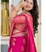 Woven design zari art silk designer kanjeevaram saree