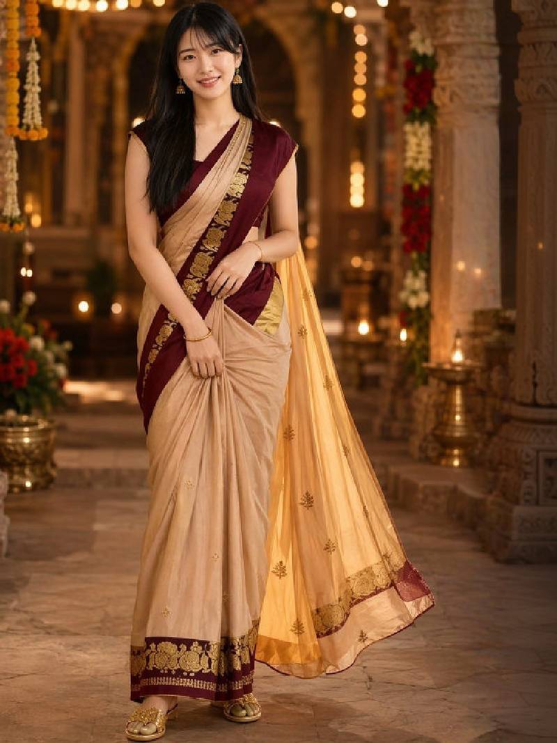 Zari pure cotton kanjeevaram saree