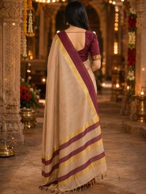 Zari pure cotton kanjeevaram saree 2