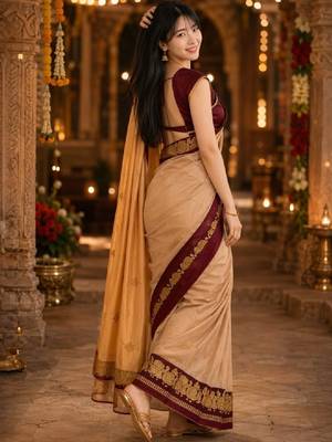 Zari pure cotton kanjeevaram saree 3