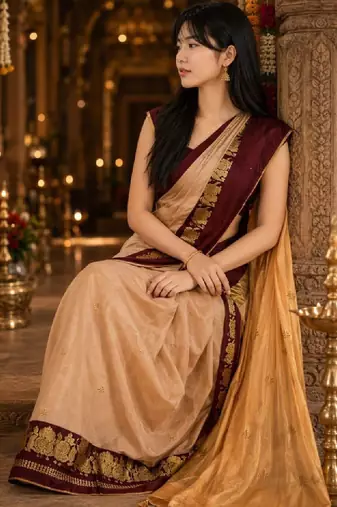 Zari pure cotton kanjeevaram saree