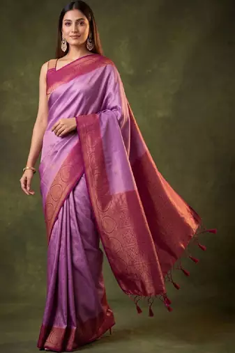 Woven design zari art silk kanjeevaram saree