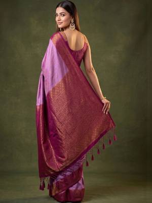 Woven design zari art silk kanjeevaram saree 2