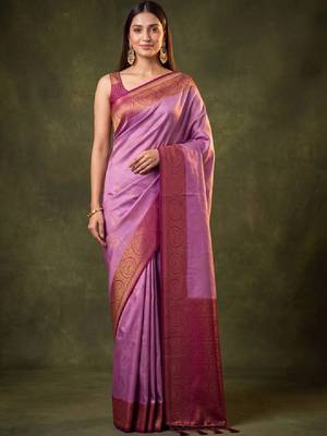 Woven design zari art silk kanjeevaram saree 3