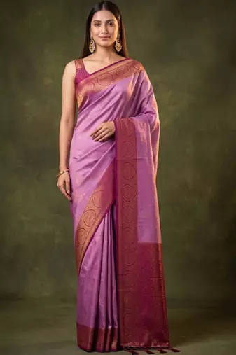 Woven design zari art silk kanjeevaram saree