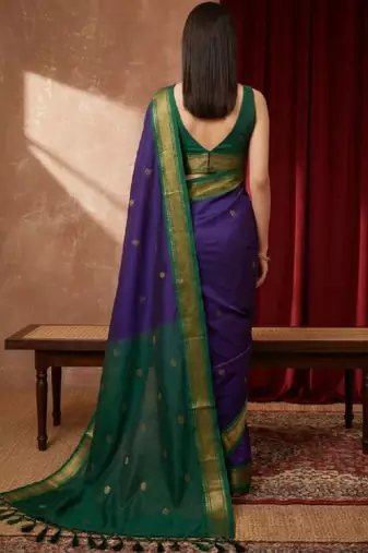 Zari pure cotton kanjeevaram saree