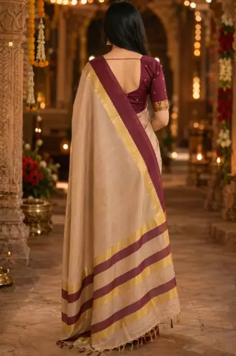 Zari pure cotton kanjeevaram saree