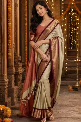 Zari pure cotton kanjeevaram saree