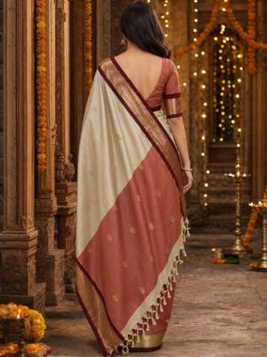 Zari pure cotton kanjeevaram saree 3