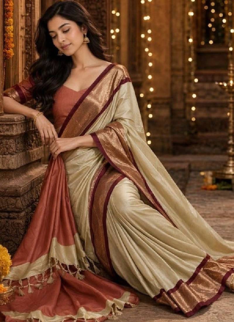 Zari pure cotton kanjeevaram saree