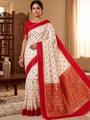 Woven design zari art silk kanjeevaram saree 1