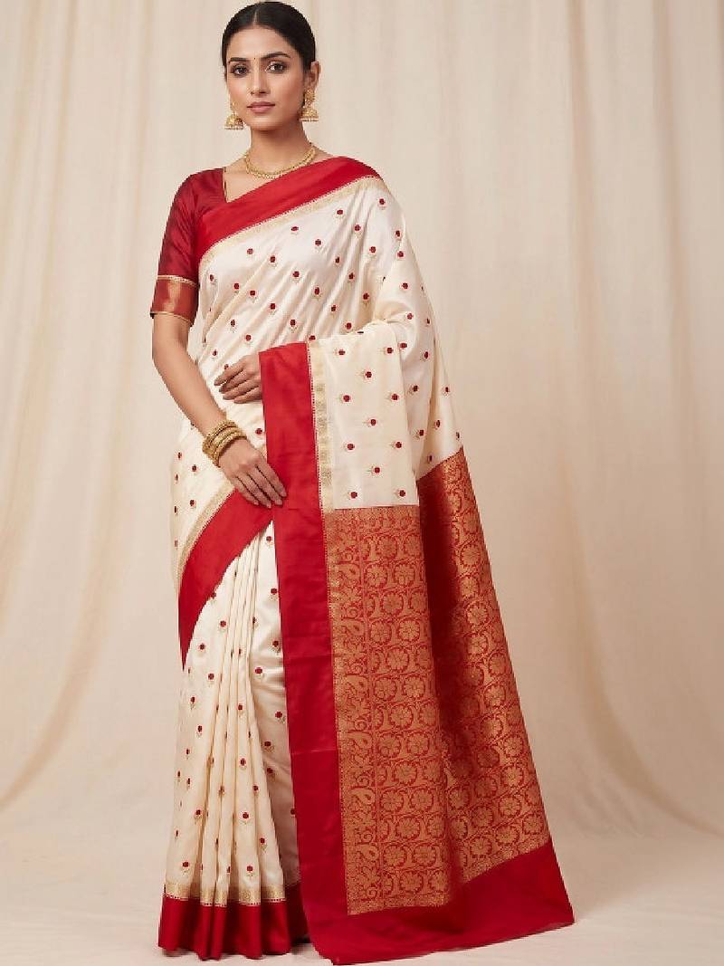 Woven design zari art silk kanjeevaram saree