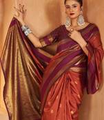 Woven design silk blend designer kanjeevaram saree