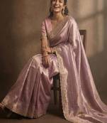 Beads and stones art silk kanjeevaram saree