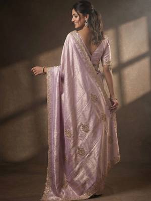 Beads and stones art silk kanjeevaram saree 2