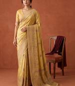 Woven design zari art silk kanjeevaram saree