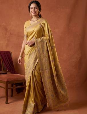 Woven design zari art silk kanjeevaram saree 2