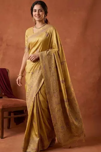 Woven design zari art silk kanjeevaram saree