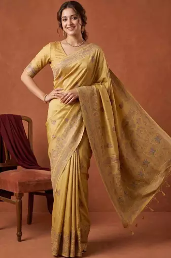 Woven design zari art silk kanjeevaram saree