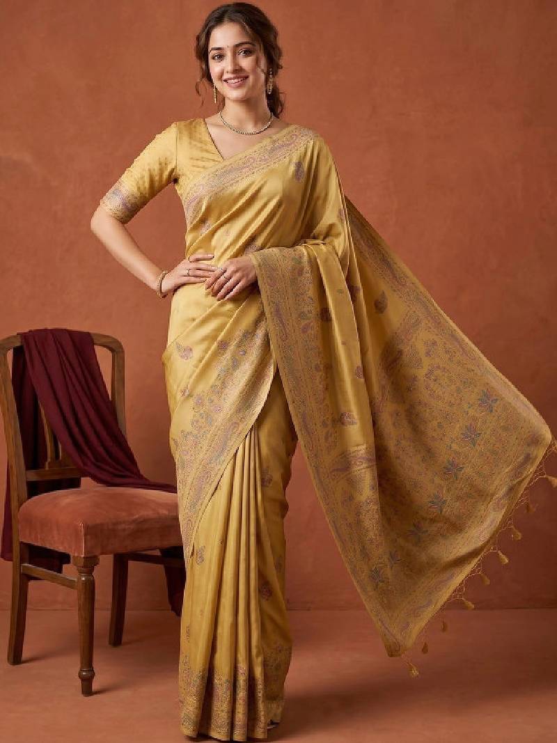 Woven design zari art silk kanjeevaram saree