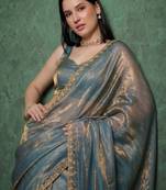 Embellished zari supernet kanjeevaram saree