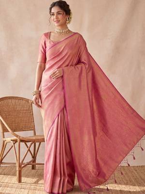 Woven design zari art silk kanjeevaram saree 1