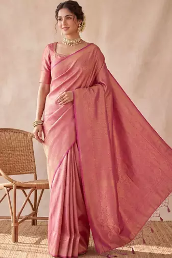 Woven design zari art silk kanjeevaram saree