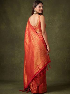 Woven design zari art silk kanjeevaram saree 2