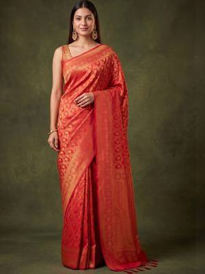 Woven design zari art silk kanjeevaram saree 3