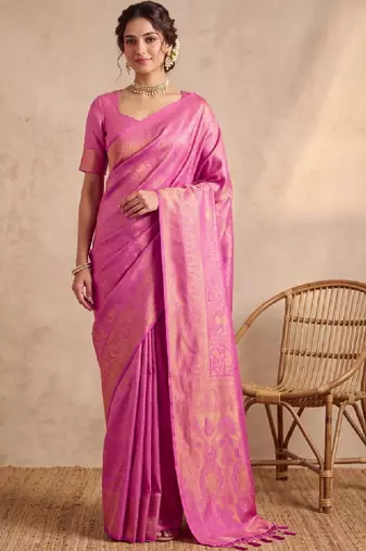 Woven design zari art silk kanjeevaram saree