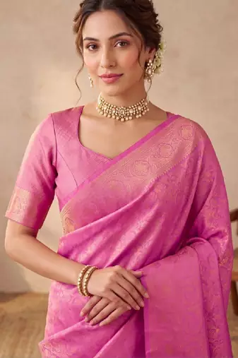 Woven design zari art silk kanjeevaram saree