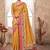 Floral aari work silk blend designer kanjeevaram saree