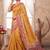 Floral aari work silk blend designer kanjeevaram saree