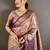 Woven design zari silk blend handloom kanjeevaram saree