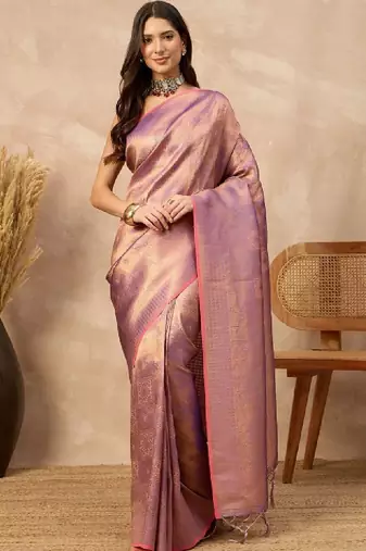 Woven design zari art silk designer kanjeevaram saree