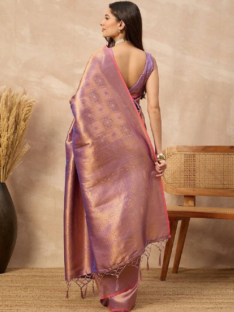 Woven design zari art silk designer kanjeevaram saree