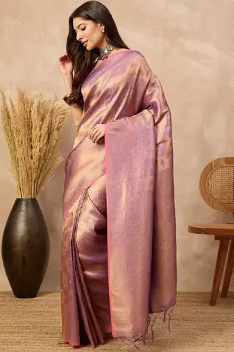 Woven design zari art silk designer kanjeevaram saree