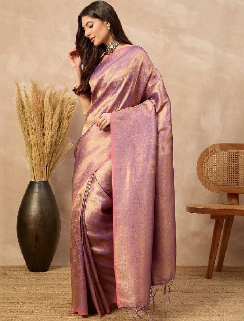 Woven design zari art silk designer kanjeevaram saree