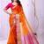Tie and dye embroidered organza designer kanjeevaram saree